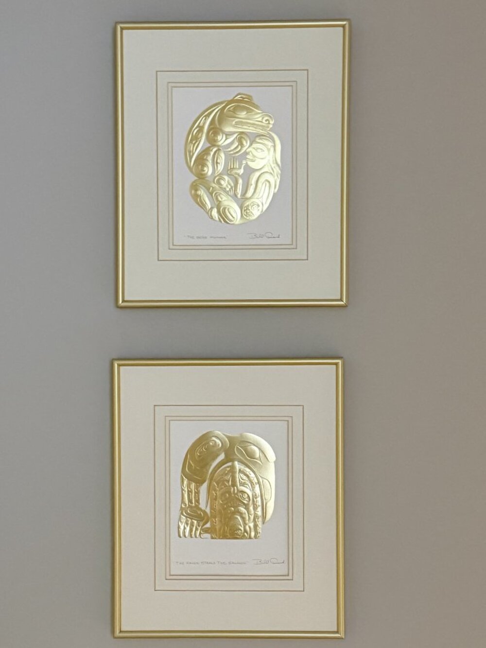 Bill Reid Haida Art Framed Set of 2